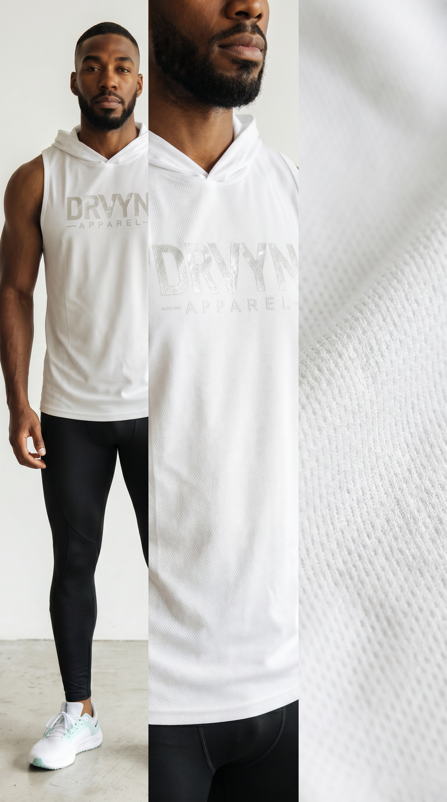 DRVYN Stealth Sleeveless Hoodie Tank