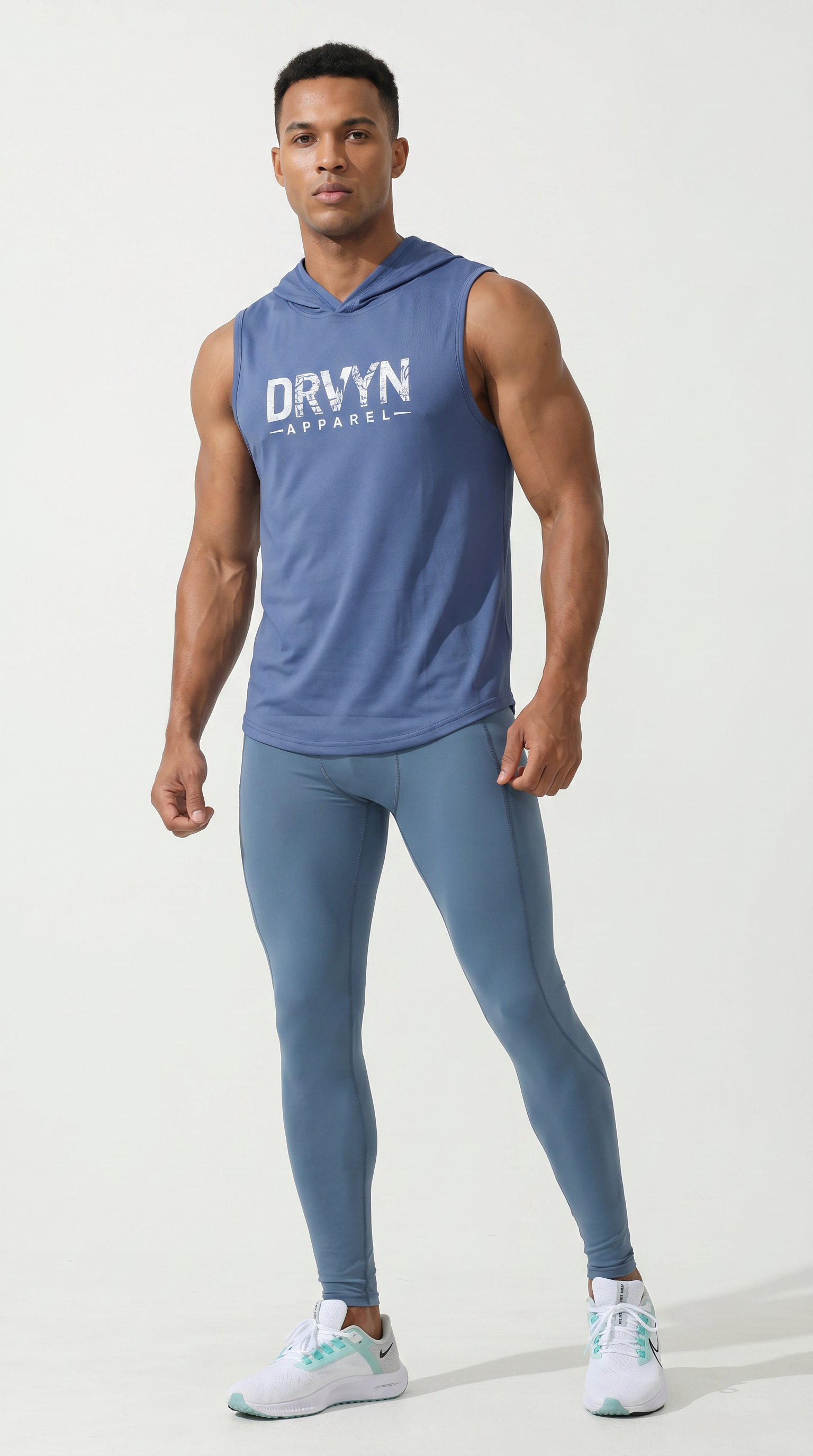 DRVYN Stealth Sleeveless Hoodie Tank