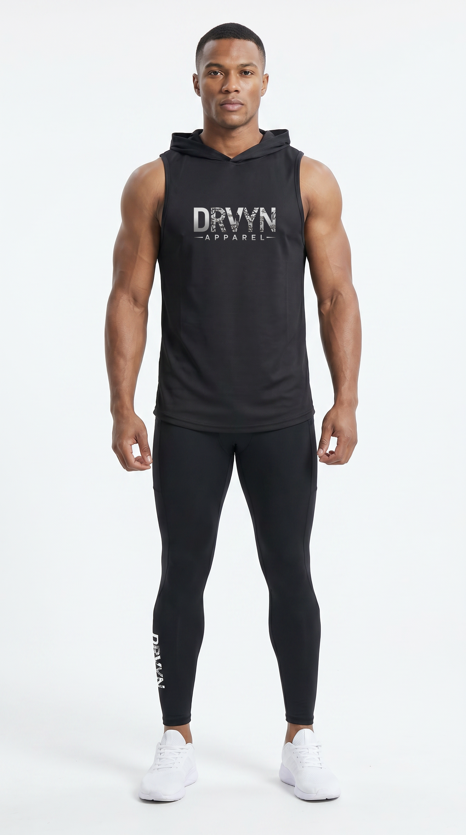 DRVYN Stealth Sleeveless Hoodie Tank